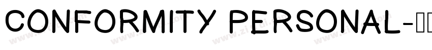 CONFORMITY PERSONAL字体转换